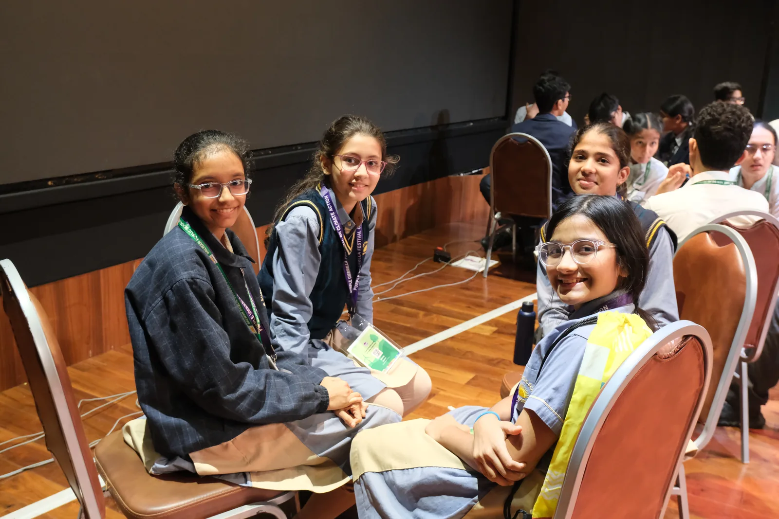Young participants exchanging ideas during Climate Talks